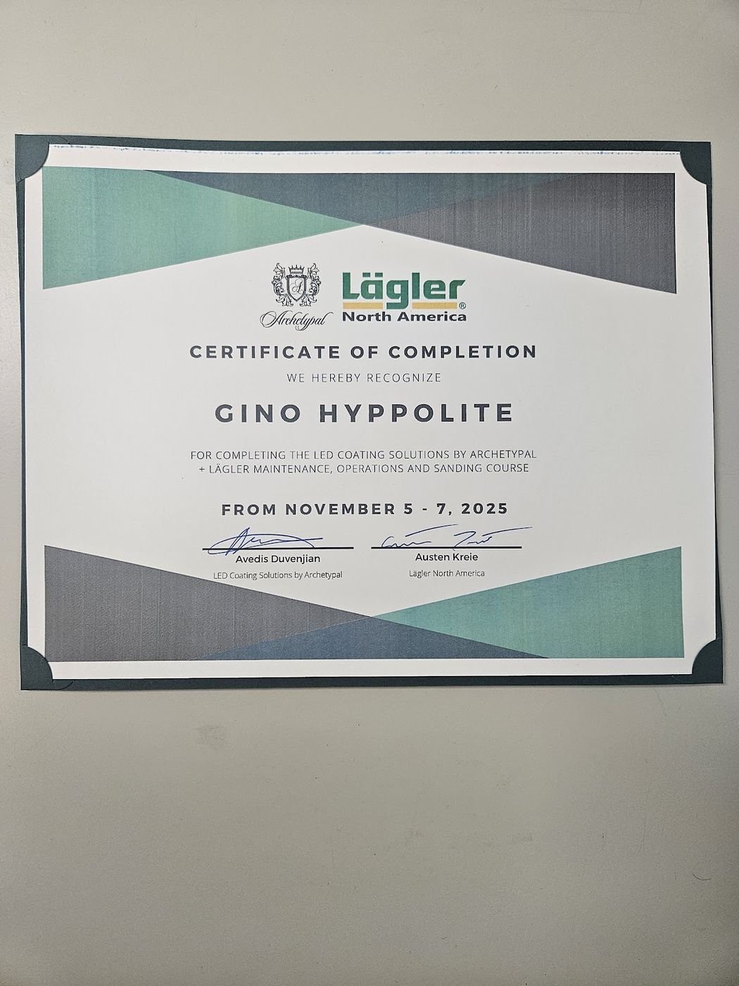 Lägler certification All Floors Pueblo