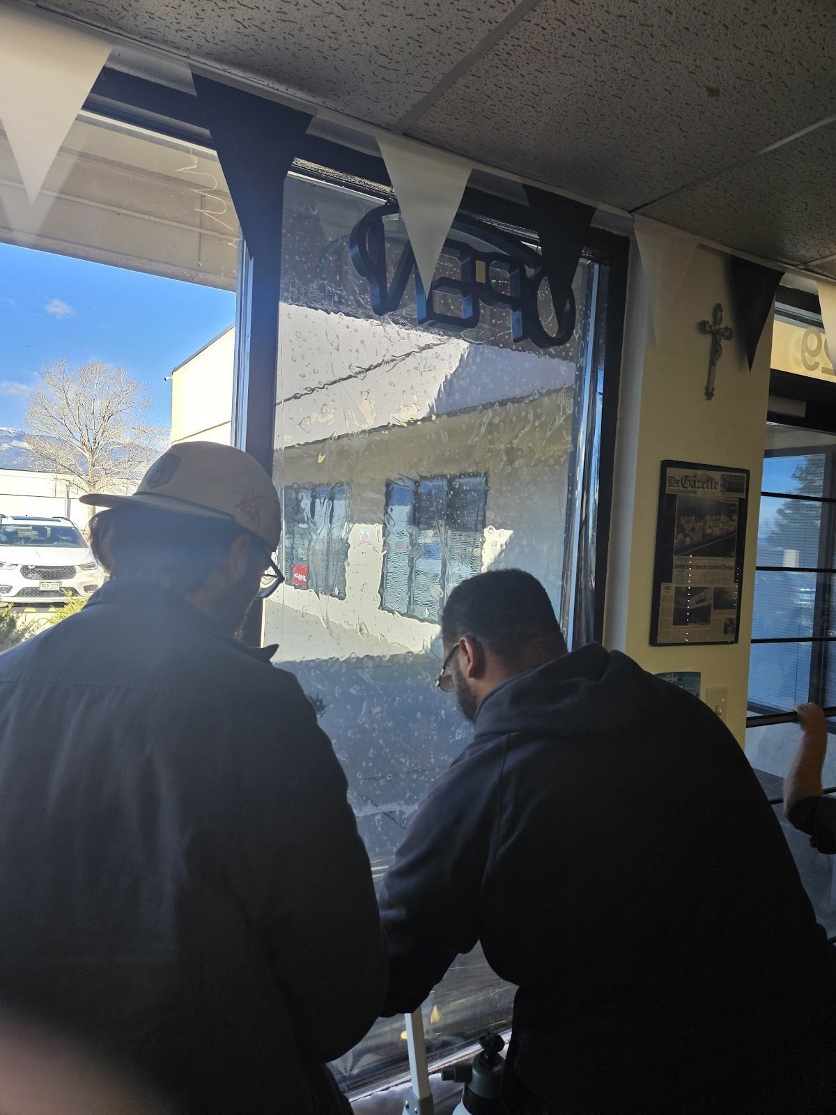 Window tint interior view