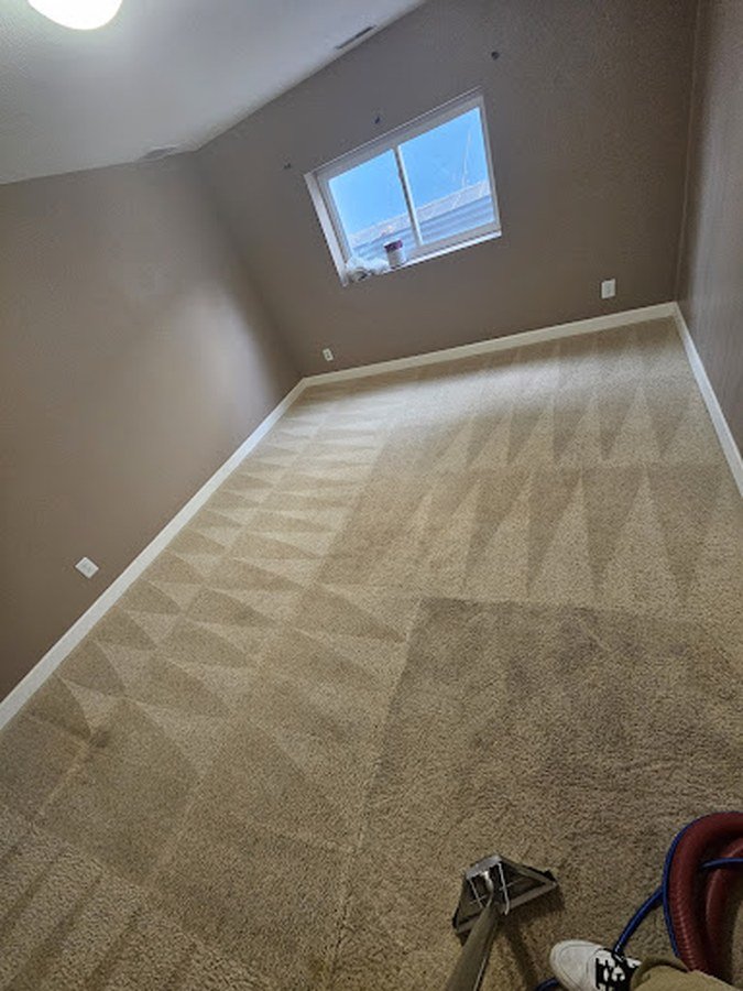Bedroom Carpet after professional cleaning by All Floors Pueblo